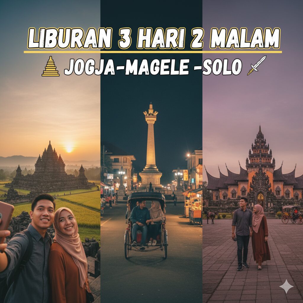 Rincian Budget Liburan 3 Hari 2 Malam Keliling Jogja-Magelang-Solo Termasuk Transportasi dan Hotel